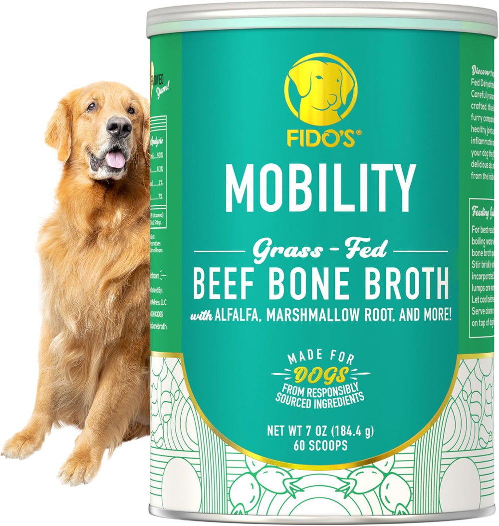 FIDO'S - Fido's Mobility Bone Broth for Dogs 60 Servicios 184Gr. - The Red Vitamin MX - Suplementos Herbales Para Perros - {{ shop.shopifyCountryName }}