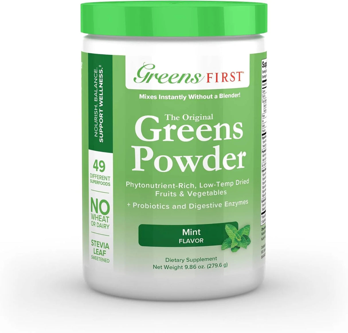 GREENS FIRST - Greens First Original Greens Powder 30 Servicios Mint 279Gr. - The Red Vitamin MX - Suplementos Alimenticios - {{ shop.shopifyCountryName }}