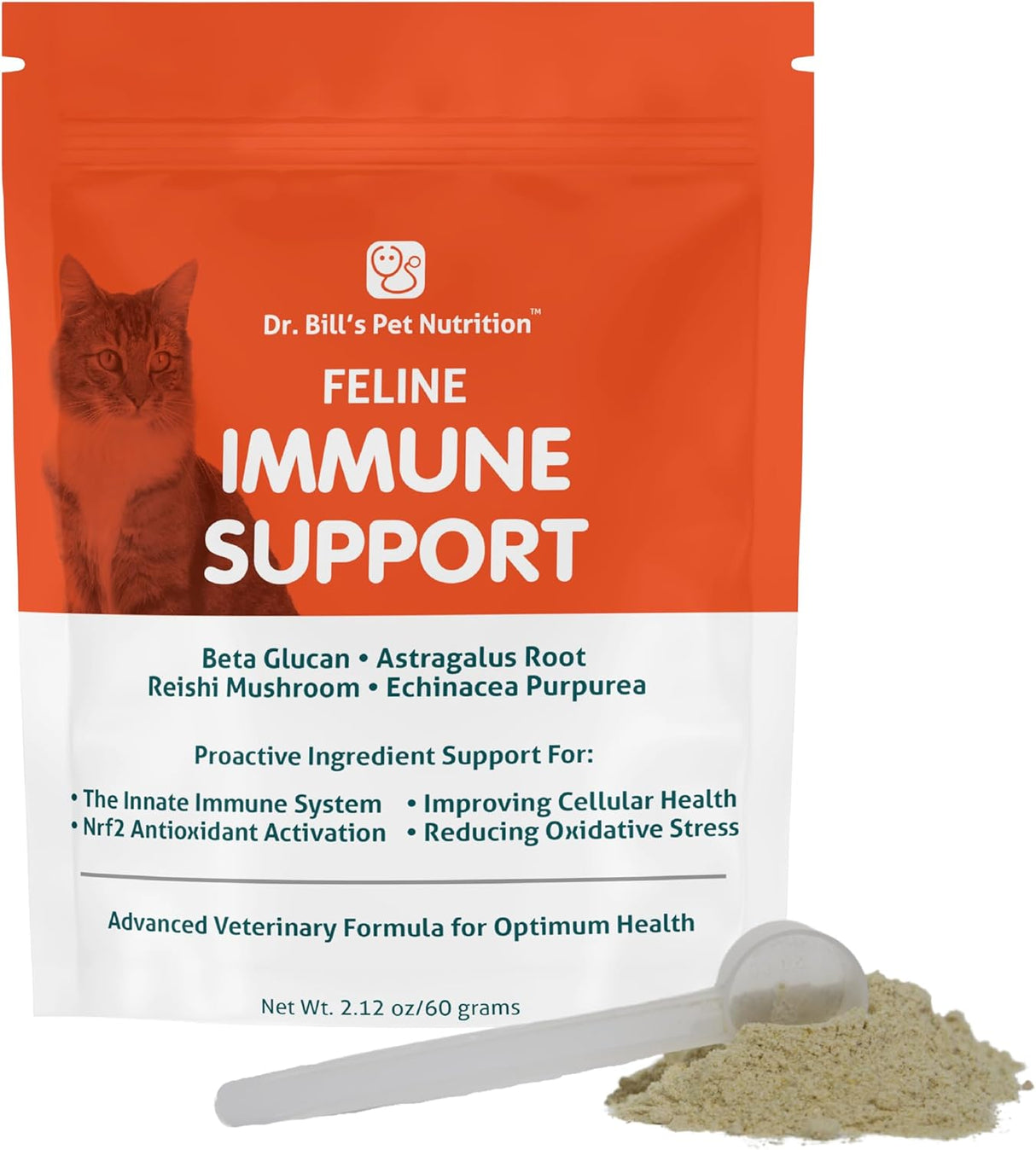 Dr. Bill’s Feline Immune Support Boosts Cat Immunity 60Gr.