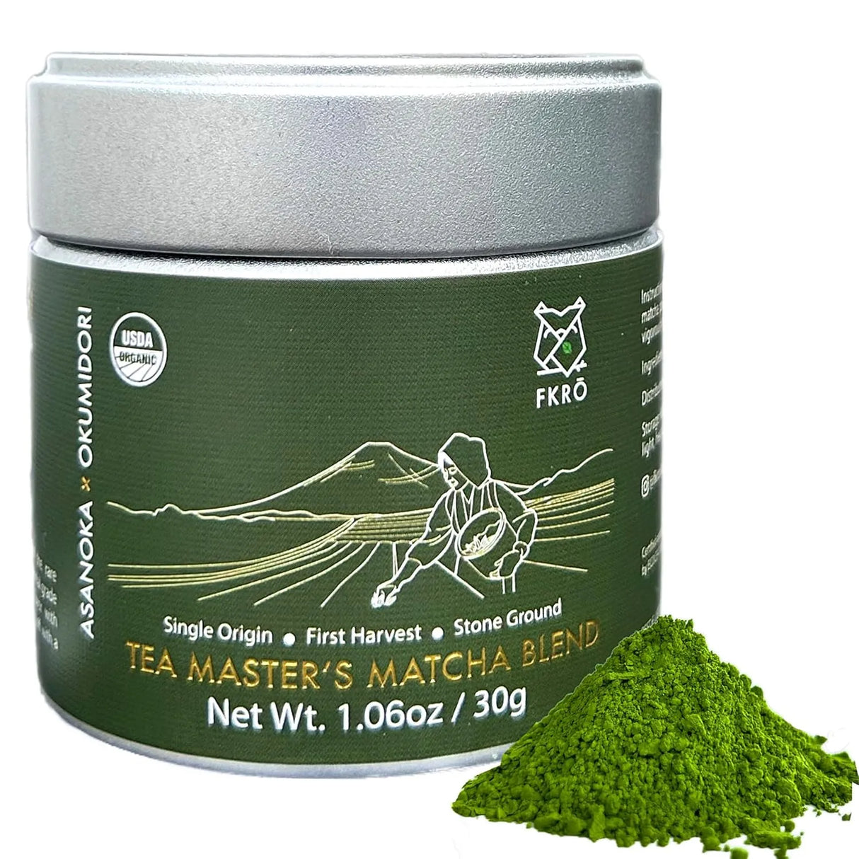 FKRO - FKRO Organic Tea Master's Ceremonial Grade Japanese Matcha Green Tea Powder 30Gr. - The Red Vitamin MX - Suplementos Alimenticios - {{ shop.shopifyCountryName }}
