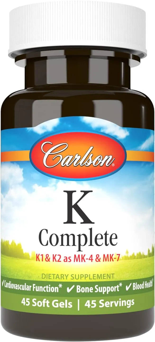 CARLSON - Carlson K Complete 45 Capsulas Blandas - The Red Vitamin MX - Suplementos Alimenticios - {{ shop.shopifyCountryName }}