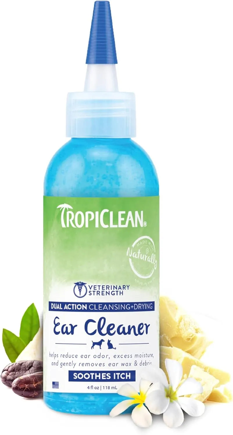 TROPICLEAN - TropiClean Dog Ear Cleaner 4 Fl.Oz. - The Red Vitamin MX - Cuidado Del Oído De Perros - {{ shop.shopifyCountryName }}