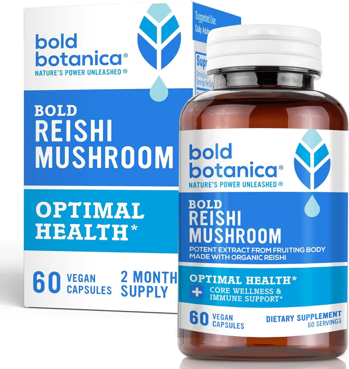 BOLD BOTANICA - Bold Botanica Reishi Mushroom 60 Capsulas - The Red Vitamin MX - Suplementos Alimenticios - {{ shop.shopifyCountryName }}