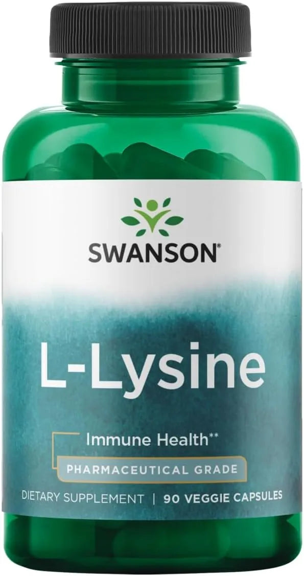 SWANSON - Swanson L-Lysine 500Mg. 90 Capsulas - The Red Vitamin MX - Suplementos Alimenticios - {{ shop.shopifyCountryName }}