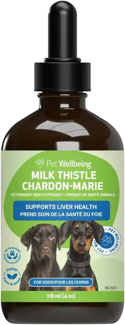 PET WELLBEING - Pet Wellbeing Milk Thistle for Dogs 4 Fl.Oz. - The Red Vitamin MX - Medicamentos Sin Receta Para Perros - {{ shop.shopifyCountryName }}
