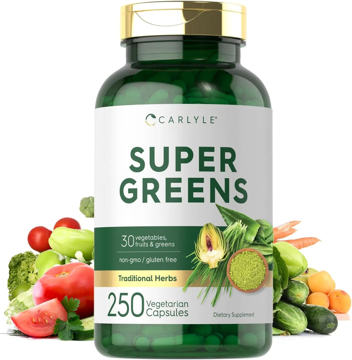 CARLYLE - Carlyle Super Greens 250 Capsulas - The Red Vitamin MX - Suplementos Alimenticios - {{ shop.shopifyCountryName }}