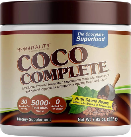 NEW VITALITY - New Vitality Coco Complete Real Cocoa Powder & Green Tea Extract 222Gr. - The Red Vitamin MX - Suplementos Alimenticios - {{ shop.shopifyCountryName }}