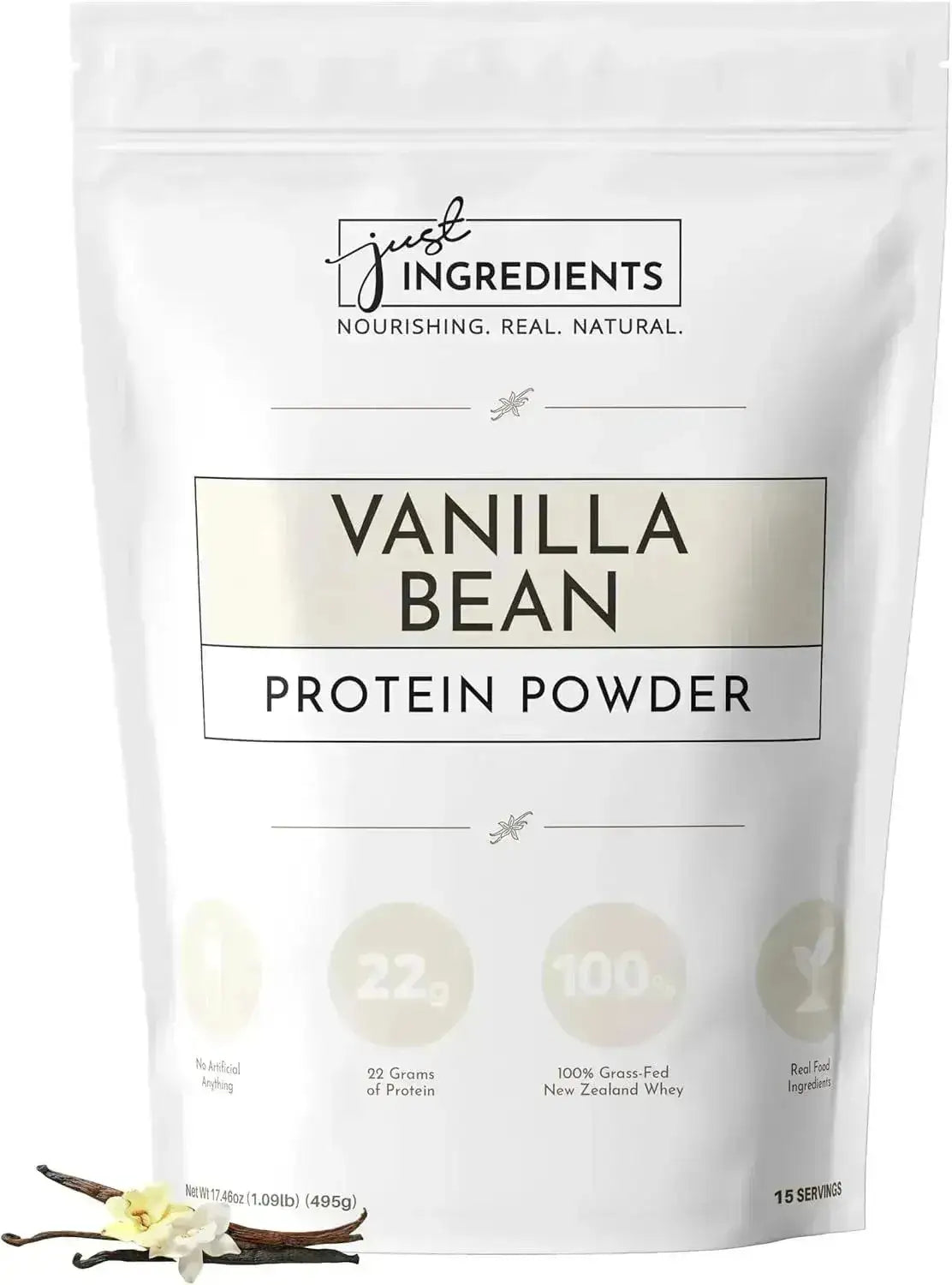 JUST INGREDIENTS - Just Ingredients Protein Powder Vanilla 15 Servicios - The Red Vitamin MX - Suplementos Alimenticios - {{ shop.shopifyCountryName }}