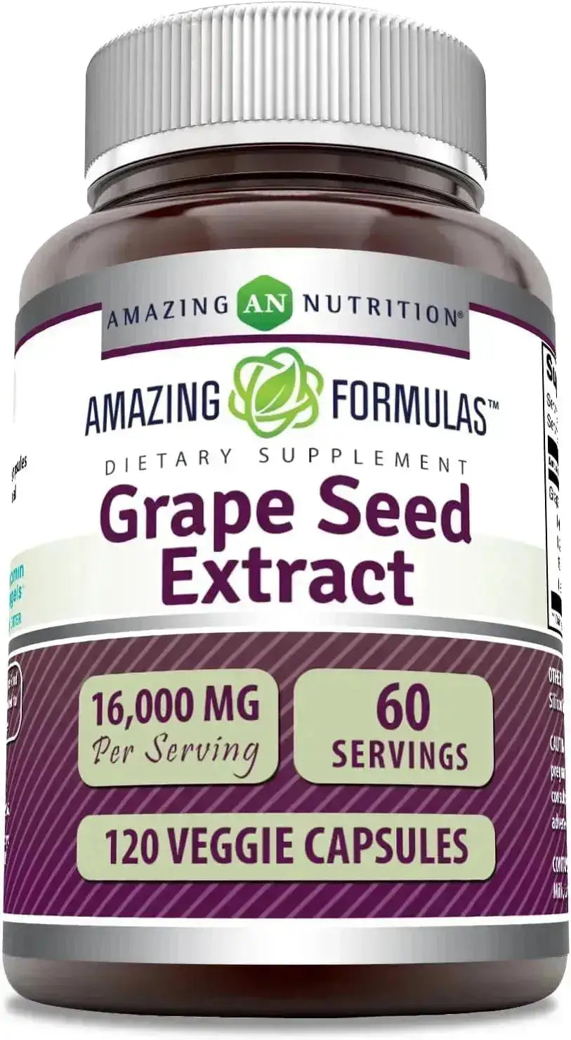 AMAZING FORMULAS - Amazing Formulas Grapeseed Extract 16,000Mg. 120 Capsulas - The Red Vitamin MX - Suplementos Alimenticios - {{ shop.shopifyCountryName }}