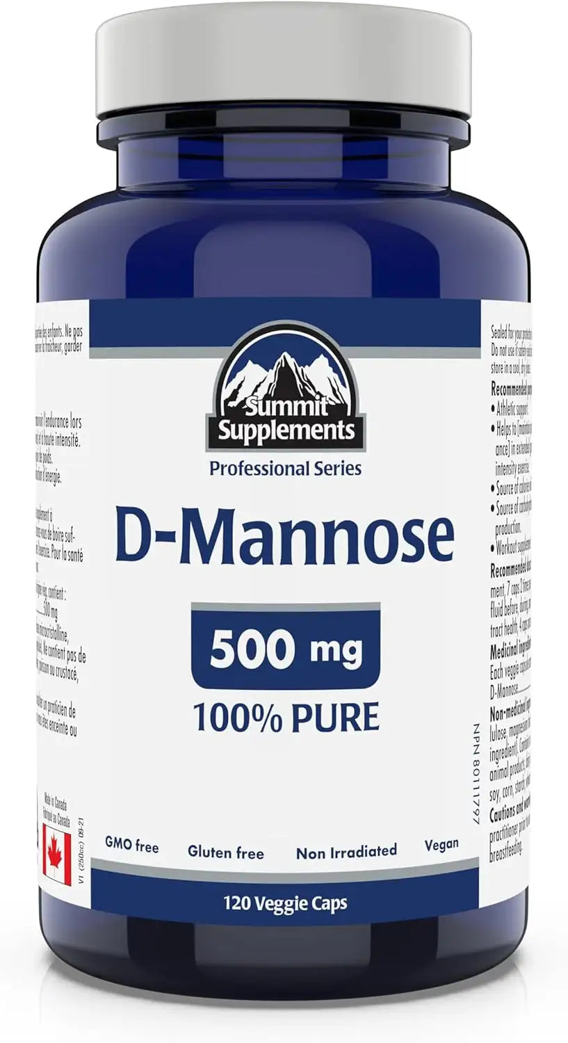 SUMMIT - Summit Supplements D-Mannose 500Mg. 120 Capsulas - The Red Vitamin MX - Suplementos Alimenticios - {{ shop.shopifyCountryName }}