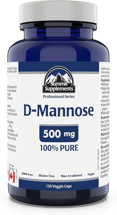 SUMMIT - Summit Supplements D-Mannose 500Mg. 120 Capsulas - The Red Vitamin MX - Suplementos Alimenticios - {{ shop.shopifyCountryName }}