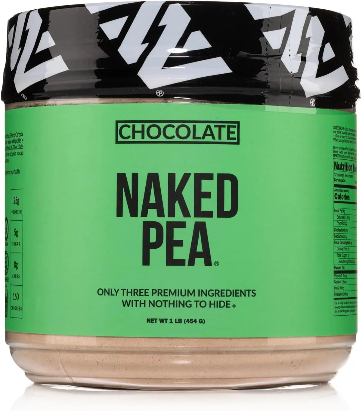 NAKED NUTRITION - Naked Pea Pea Protein Isolate 15 Servicios Chocolate 454Gr. - The Red Vitamin MX - Suplementos Alimenticios - {{ shop.shopifyCountryName }}