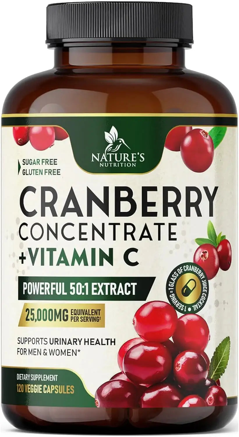 NATURE'S NUTRITION - Nature's Nutrition Cranberry + Vitamin C 120 Capsulas - The Red Vitamin MX - Suplementos Alimenticios - {{ shop.shopifyCountryName }}
