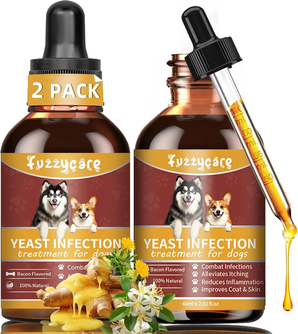 FUZZYCARE - Fuzzycare Natural Yeast Infection Treatment for Dogs 60Ml. 2 Pack - The Red Vitamin MX - Cuidado Del Oído De Perros - {{ shop.shopifyCountryName }}
