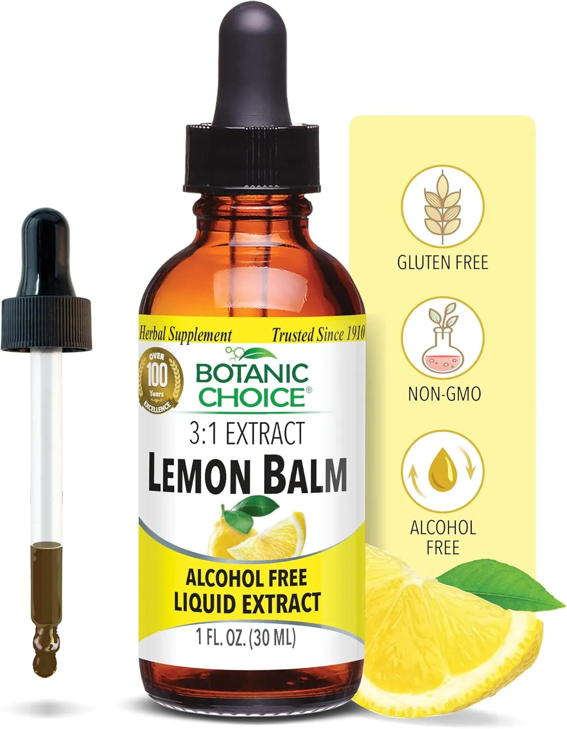 BOTANIC CHOICE - Botanic Choice Lemon Balm Liquid Extract 30Ml. - The Red Vitamin MX - Suplementos Alimenticios - {{ shop.shopifyCountryName }}