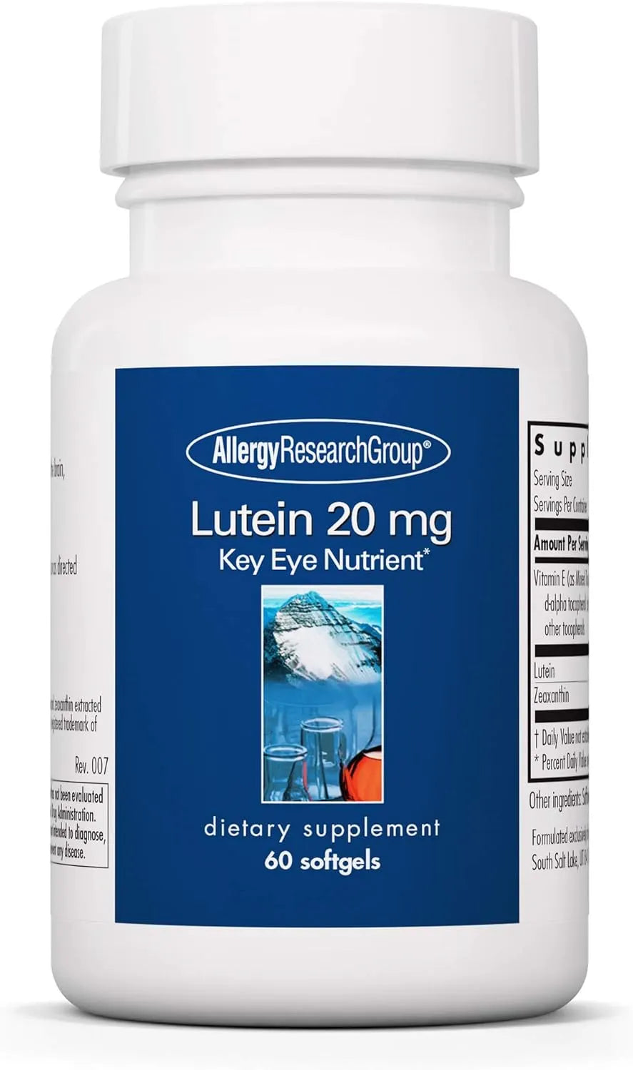 ALLERGY RESEARCH GROUP - Allergy Research Group Lutein 20Mg. 60 Capsulas - The Red Vitamin MX - Suplementos Alimenticios - {{ shop.shopifyCountryName }}