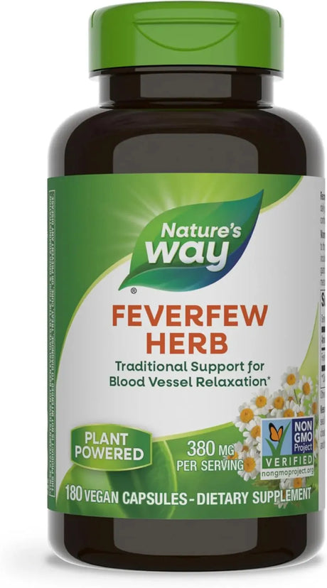 NATURE'S WAY - Nature's Way Feverfew Herb 380Mg. 180 Capsulas - The Red Vitamin MX - Suplementos Alimenticios - {{ shop.shopifyCountryName }}
