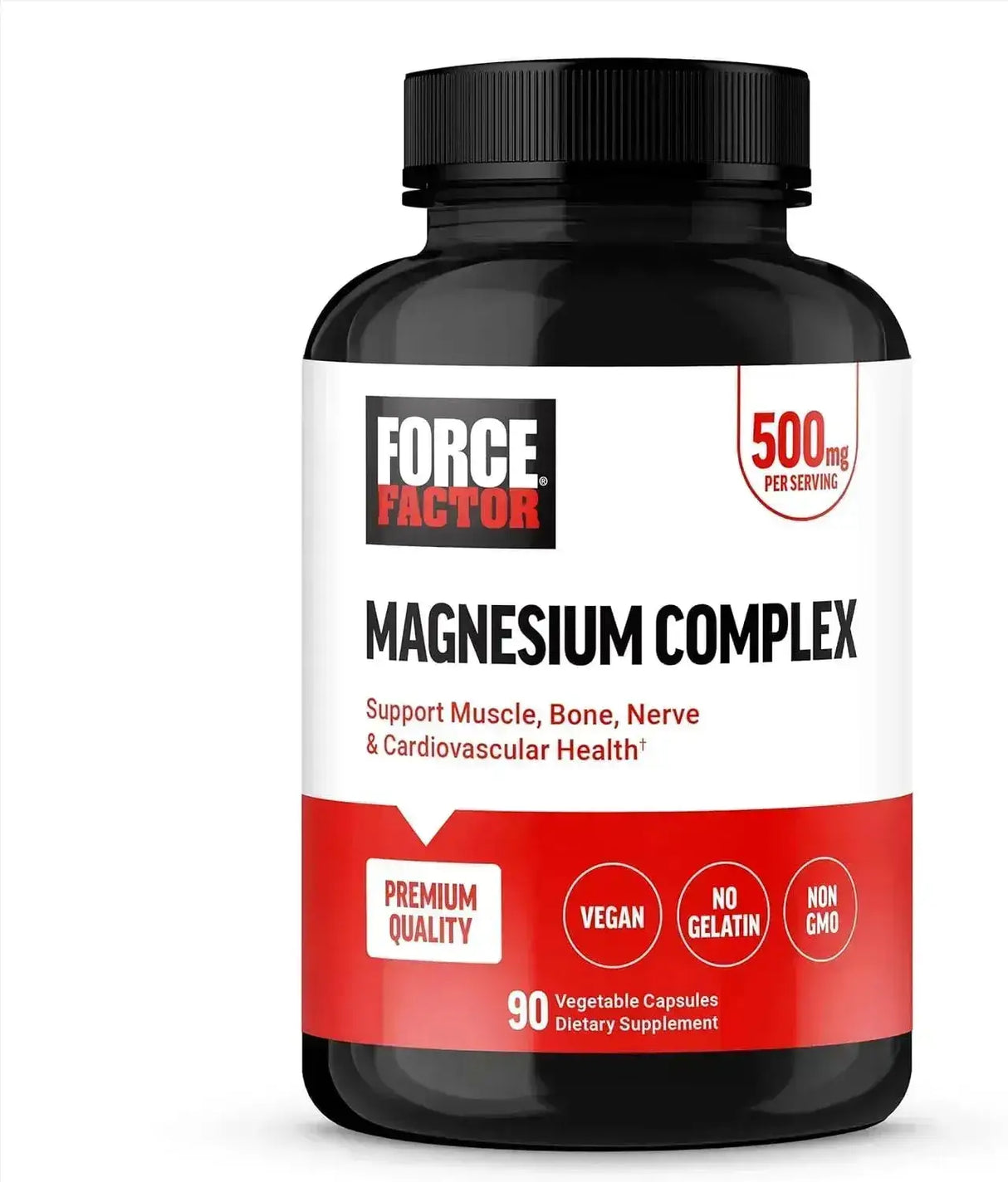 FORCE FACTOR - Force Factor Magnesium Complex 500Mg. 90 Capsulas - The Red Vitamin MX - Suplementos Alimenticios - {{ shop.shopifyCountryName }}