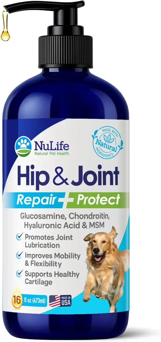 NULIFE - NuLife Hip & Joint Liquid Glucosamine for Dogs 16 Fl.Oz. - The Red Vitamin MX - Cuidado De Cadera Y Articulaciones Para Perros - {{ shop.shopifyCountryName }}