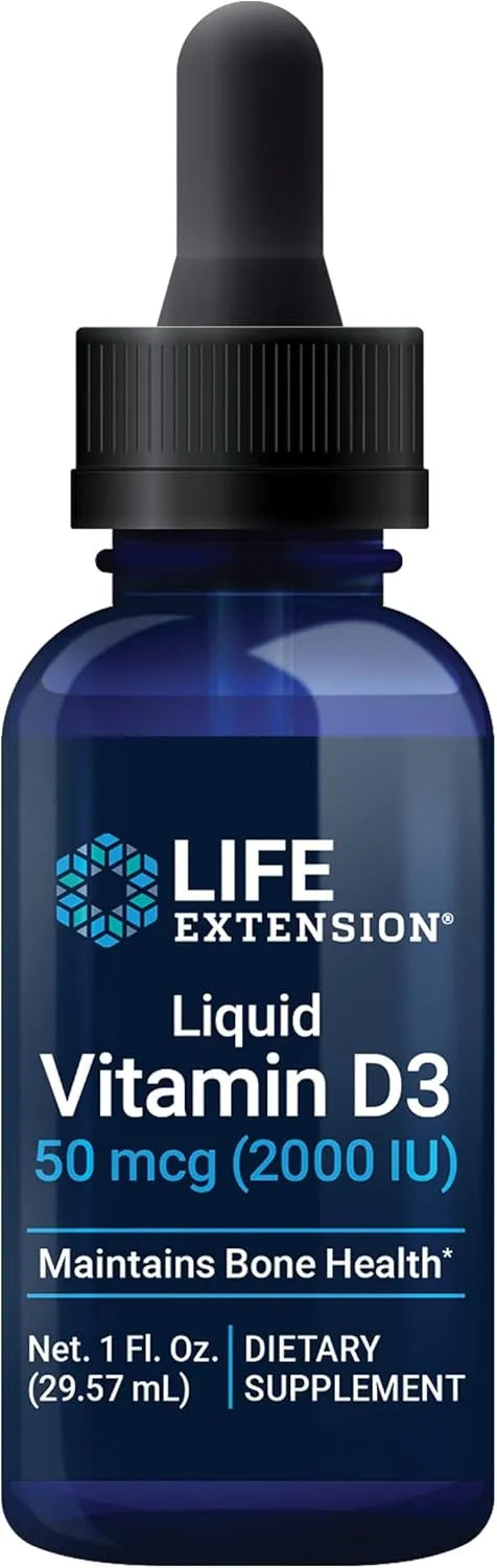 LIFE EXTENSION - Life Extension Liquid Vitamin D3 50mcg 1 Fl.Oz. - The Red Vitamin MX - Suplementos Alimenticios - {{ shop.shopifyCountryName }}