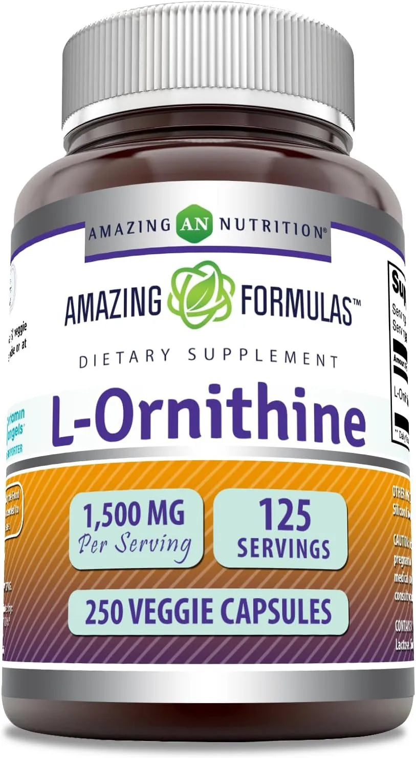 AMAZING FORMULAS - Amazing Formulas L-Ornithine 1500Mg. 250 Capsulas - The Red Vitamin MX - Suplementos Alimenticios - {{ shop.shopifyCountryName }}