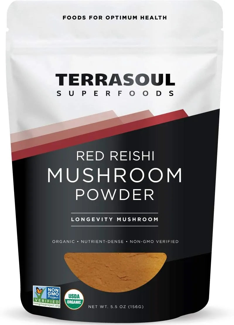 TERRASOUL SUPERFOODS - Terrasoul Superfoods Organic Reishi Mushroom Powder 156Gr. - The Red Vitamin MX - Suplementos Alimenticios - {{ shop.shopifyCountryName }}