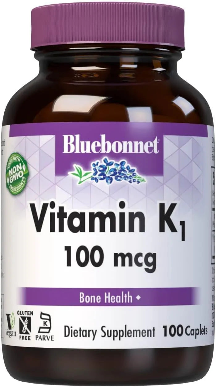 BLUEBONNET NUTRITION - BlueBonnet Vitamin K1 100mcg 100 Tabletas - The Red Vitamin MX - Suplementos Alimenticios - {{ shop.shopifyCountryName }}