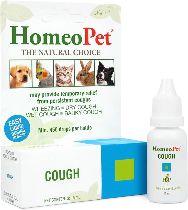 HOMEOPET - HomeoPet Cough Safe and Natural Cough Supplement for Dogs 15Ml. - The Red Vitamin MX - Medicamentos Sin Receta Para Perros - {{ shop.shopifyCountryName }}