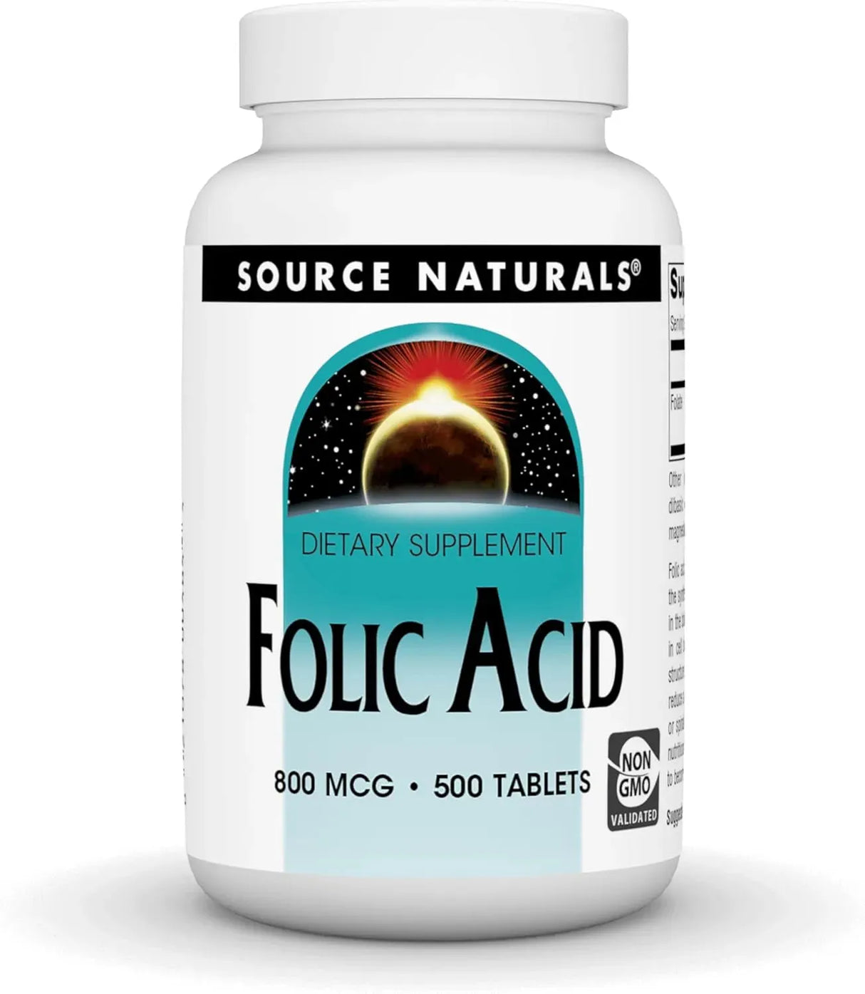 SOURCE NATURALS - Source Naturals Folic Acid 800mcg 500 Tabletas - The Red Vitamin MX - Suplementos Alimenticios - {{ shop.shopifyCountryName }}