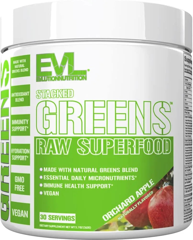 EVLUTION - Evlution Nutrition Stacked Greens 30 Servicios Orchard Apple 162Gr. - The Red Vitamin MX - Suplementos Alimenticios - {{ shop.shopifyCountryName }}