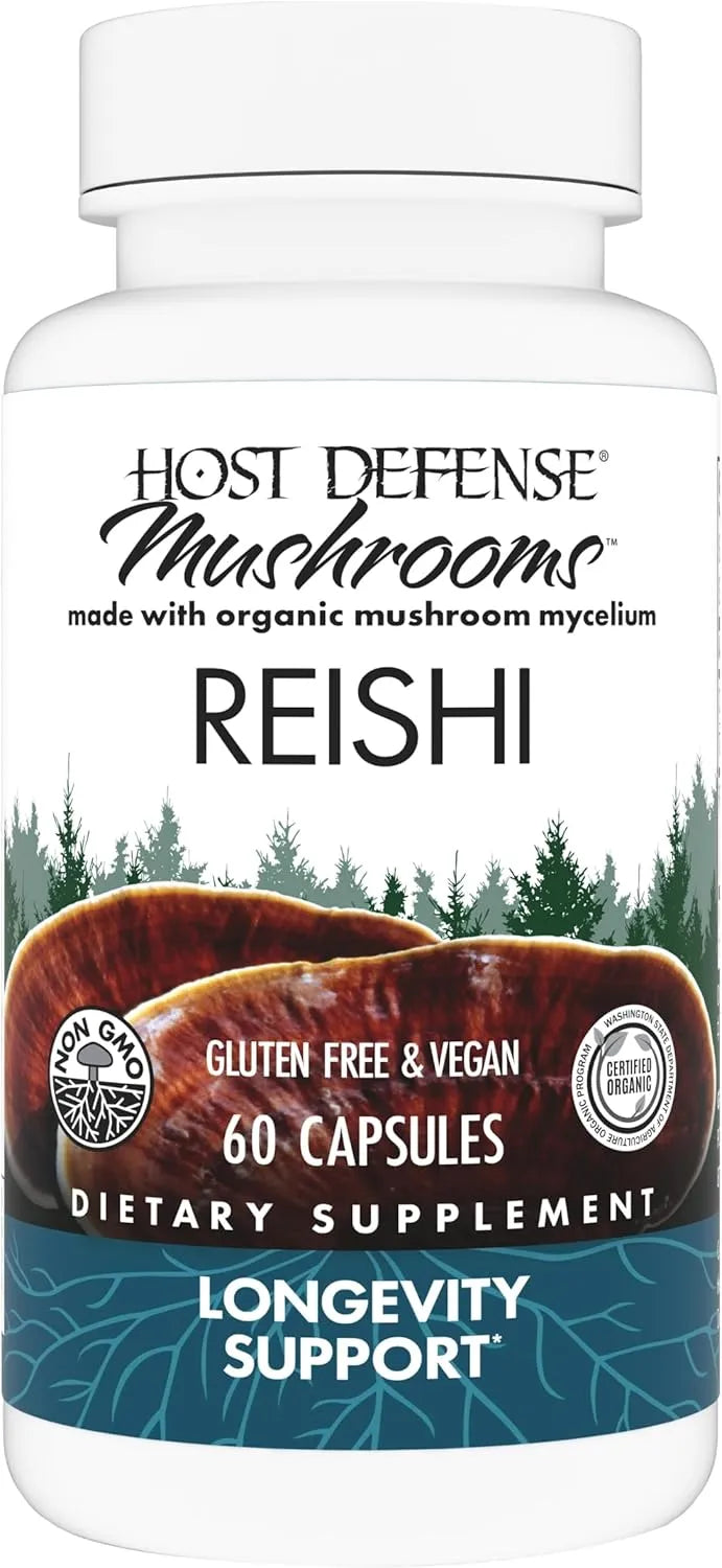 HOST DEFENSE - Host Defense Reishi 60 Capsulas - The Red Vitamin MX - Suplementos Alimenticios - {{ shop.shopifyCountryName }}