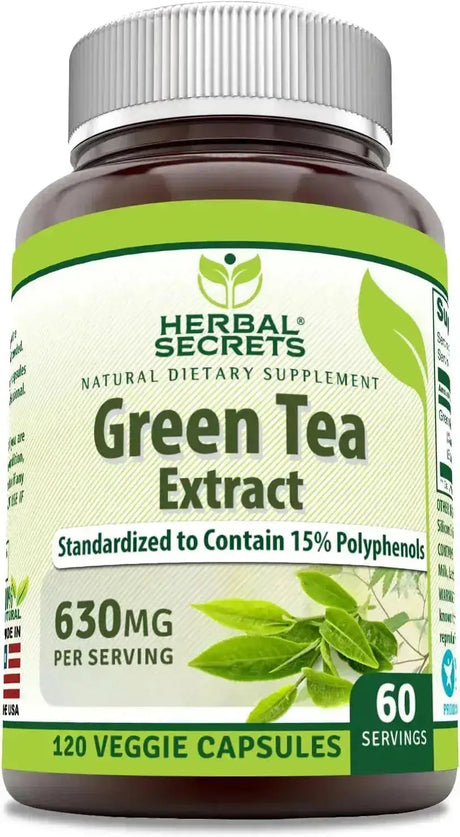 HERBAL SECRETS - Herbal Secrets Green Tea Extract 630Mg. 120 Capsulas - The Red Vitamin MX - Suplementos Alimenticios - {{ shop.shopifyCountryName }}