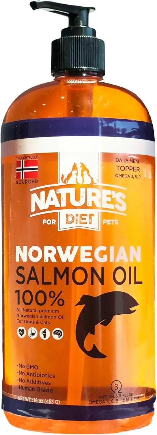 NATURE'S DIET - Nature's Diet Norwegian Salmon Oil Dogs & Cats 32 Fl.Oz. - The Red Vitamin MX - Aceite De Pescado Para Perros - {{ shop.shopifyCountryName }}