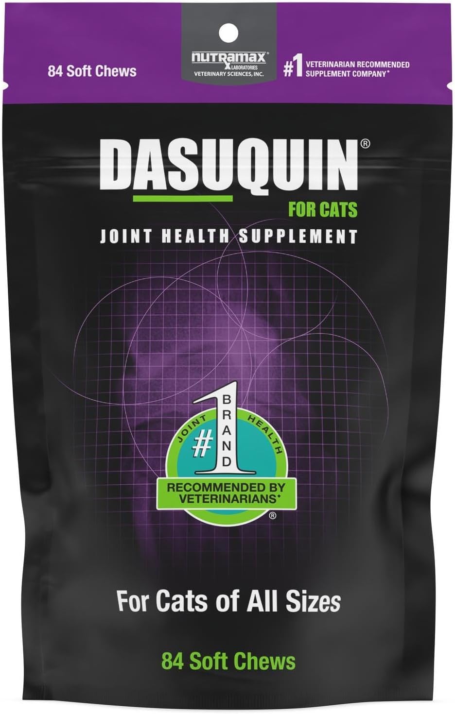 Nutramax Dasuquin Joint Health Supplement for Cats 84 Masticables