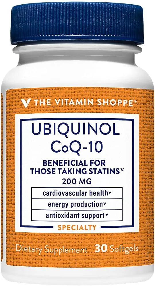 THE VITAMIN SHOPPE - The Vitamin Shoppe Ubiquinol CoQ-10 200Mg. 30 Capsulas Blandas - The Red Vitamin MX - Suplementos Alimenticios - {{ shop.shopifyCountryName }}