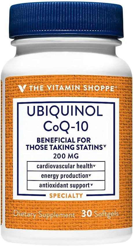 THE VITAMIN SHOPPE - The Vitamin Shoppe Ubiquinol CoQ-10 200Mg. 30 Capsulas Blandas - The Red Vitamin MX - Suplementos Alimenticios - {{ shop.shopifyCountryName }}