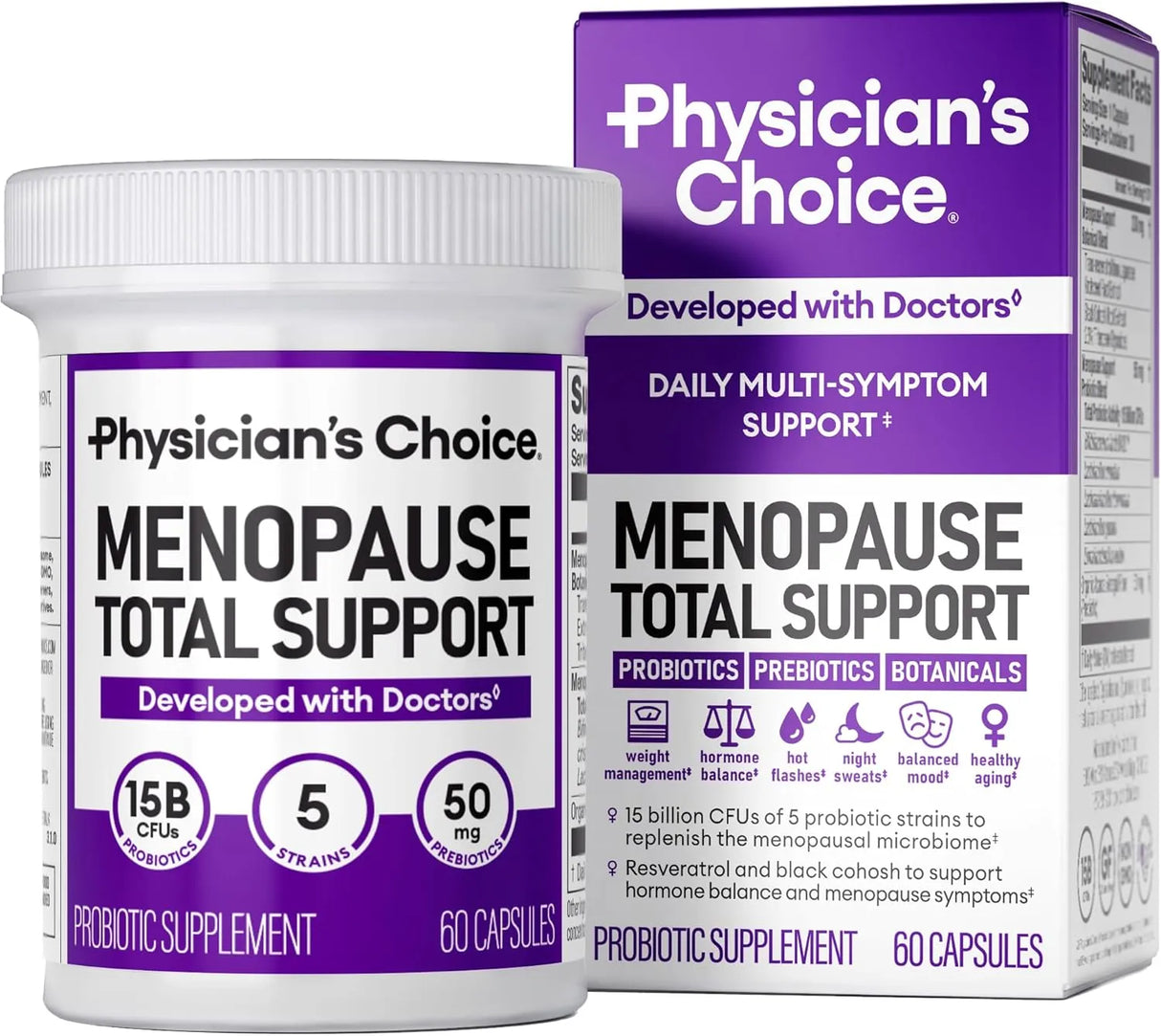 PHYSICIAN'S CHOICE - Physician's CHOICE Menopause Total Support 60 Capsulas - The Red Vitamin MX - Suplementos Alimenticios - {{ shop.shopifyCountryName }}