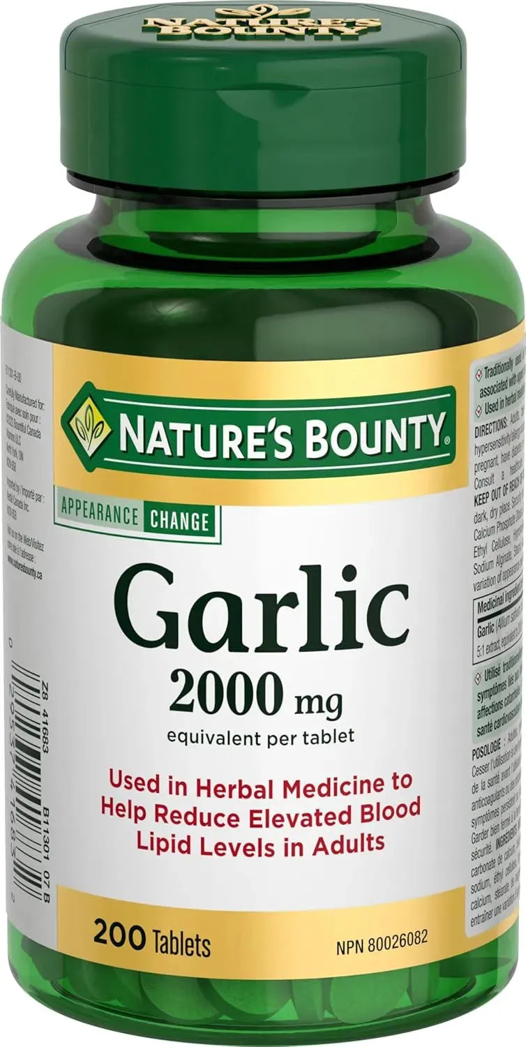 NATURE'S BOUNTY - Nature's Bounty Garlic 2000Mg. 200 Tabletas - The Red Vitamin MX - Suplementos Alimenticios - {{ shop.shopifyCountryName }}