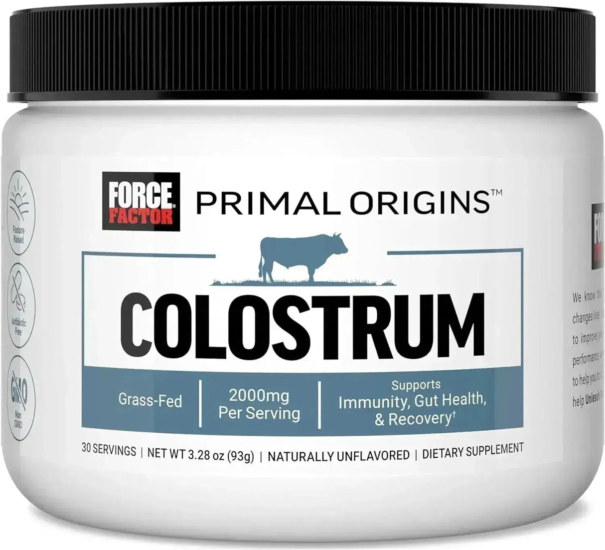 FORCE FACTOR - FORCE FACTOR Primal Origins Colostrum Unflavored 30 Servicios 93Gr. - The Red Vitamin MX - Suplementos Alimenticios - {{ shop.shopifyCountryName }}