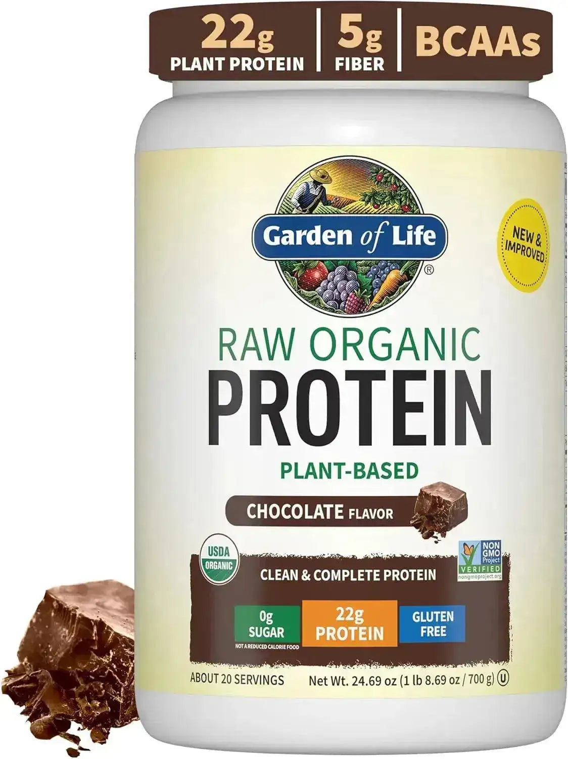GARDEN OF LIFE - Garden of Life Vegan Protein Powder Chocolate 700Gr. - The Red Vitamin MX - Suplementos Alimenticios - {{ shop.shopifyCountryName }}
