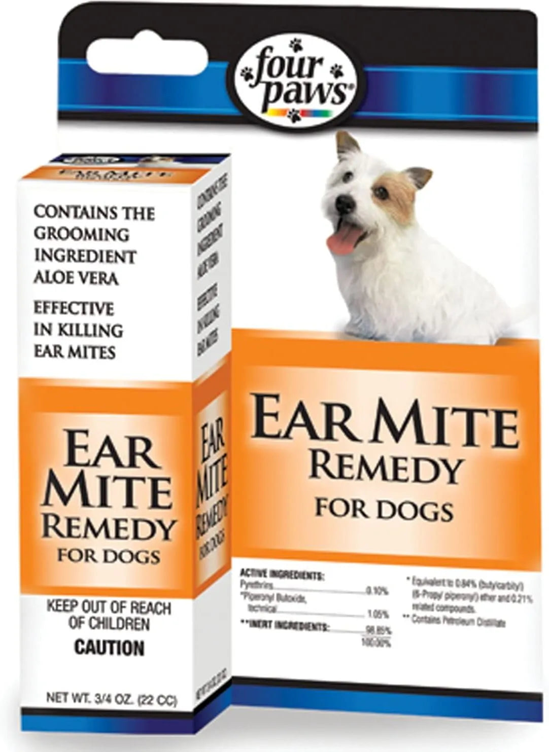 FOUR PAWS - Four Paws Aloe Ear Mite Treatment For Dogs 3/4 Oz. - The Red Vitamin MX - Cuidado Del Oído De Perros - {{ shop.shopifyCountryName }}