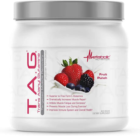 METABOLIC NUTRITION - Metabolic Nutrition TAG Trans Alanyl Glutamine 40 Servicios 400Gr. Fruit Punch - The Red Vitamin MX - Suplementos Alimenticios - {{ shop.shopifyCountryName }}