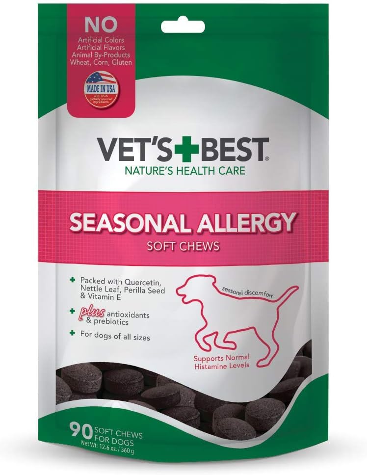 Vet's Best Seasonal Allergy Relief Soft Chews for Dogs 90 Masticables