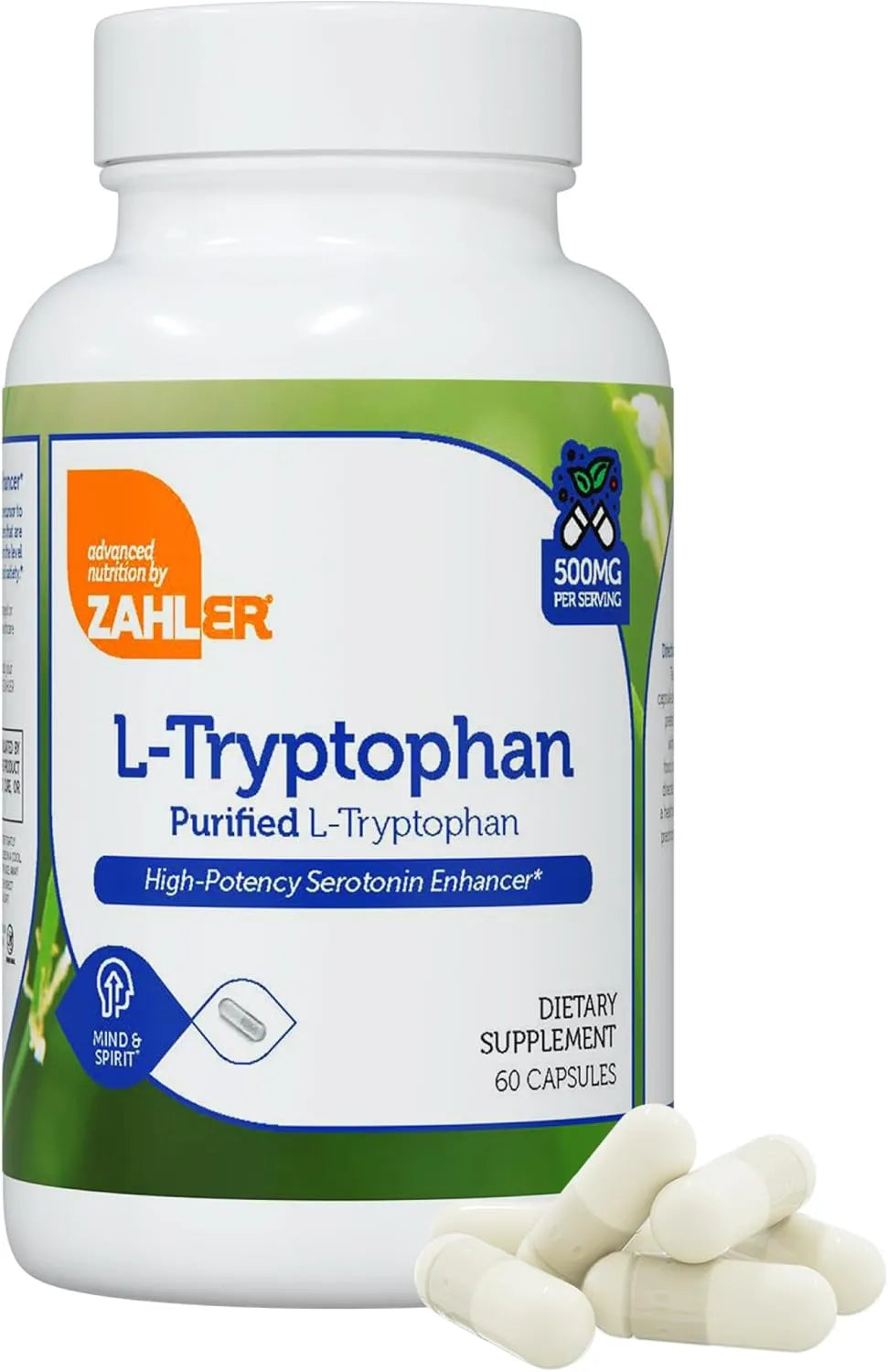 ZAHLER - Zahler L-Tryptophan 500Mg. 60 Capsulas - The Red Vitamin MX - Suplementos Alimenticios - {{ shop.shopifyCountryName }}
