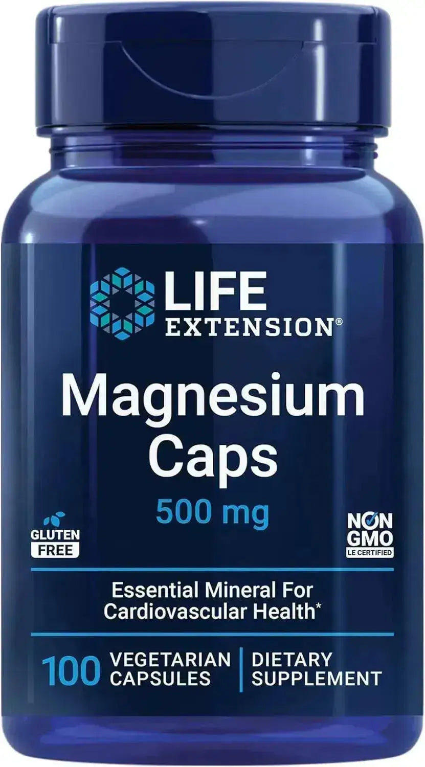 LIFE EXTENSION - Life Extension Magnesium 500Mg. 100 Capsulas - The Red Vitamin MX - Suplementos Alimenticios - {{ shop.shopifyCountryName }}