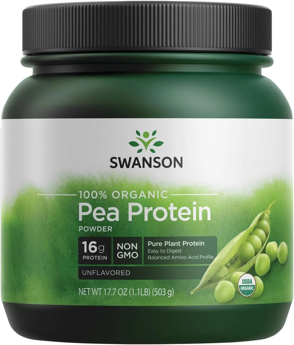 SWANSON - Swanson 100% Certified Organic Pea Protein Powder 503Gr. - The Red Vitamin MX - Suplementos Alimenticios - {{ shop.shopifyCountryName }}