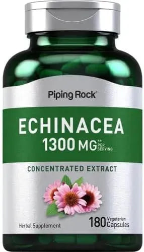 HORBAACH - Piping Rock Echinacea Extract 1300Mg. 180 Capsulas - The Red Vitamin MX - Suplementos Alimenticios - {{ shop.shopifyCountryName }}