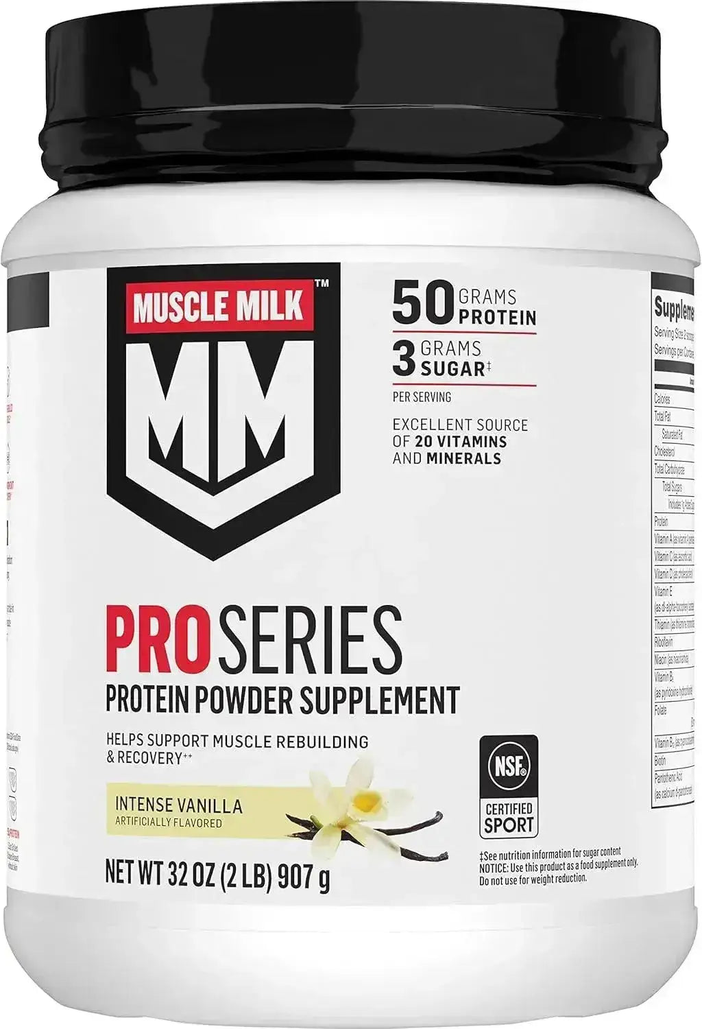MUSCLE MILK - Muscle Milk Pro Series Protein Powder Intense Vanilla 907Gr. - The Red Vitamin MX - Suplementos Alimenticios - {{ shop.shopifyCountryName }}