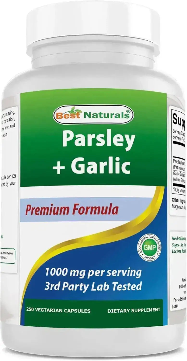BEST NATURALS - Best Naturals Parsley and Garlic 1000Mg. 250 Capsulas - The Red Vitamin MX - Suplementos Alimenticios - {{ shop.shopifyCountryName }}