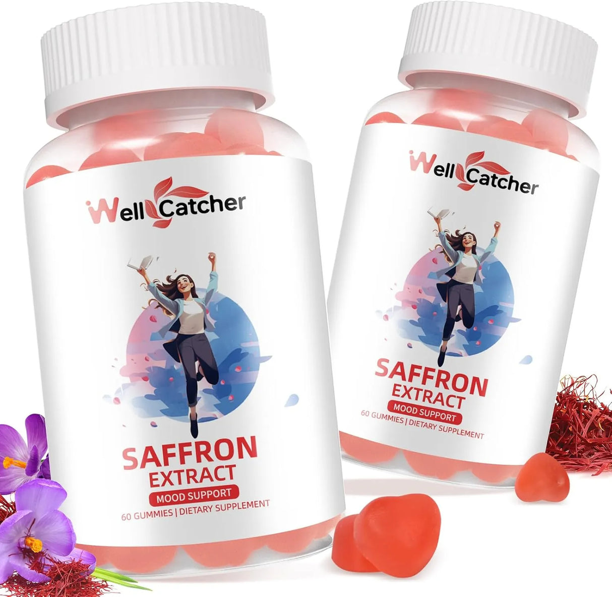 WELLCATCHER - Wellcatcher Saffron Gummies 60 Gomitas 2 Pack - The Red Vitamin MX - Suplementos Alimenticios - {{ shop.shopifyCountryName }}